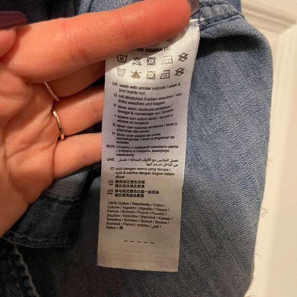 ESPRIT Denim Shirt with frayed hem - Picture 4 of 4